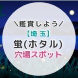 【2022年】埼玉で蛍（ホタル）を鑑賞できる穴場スポット3選