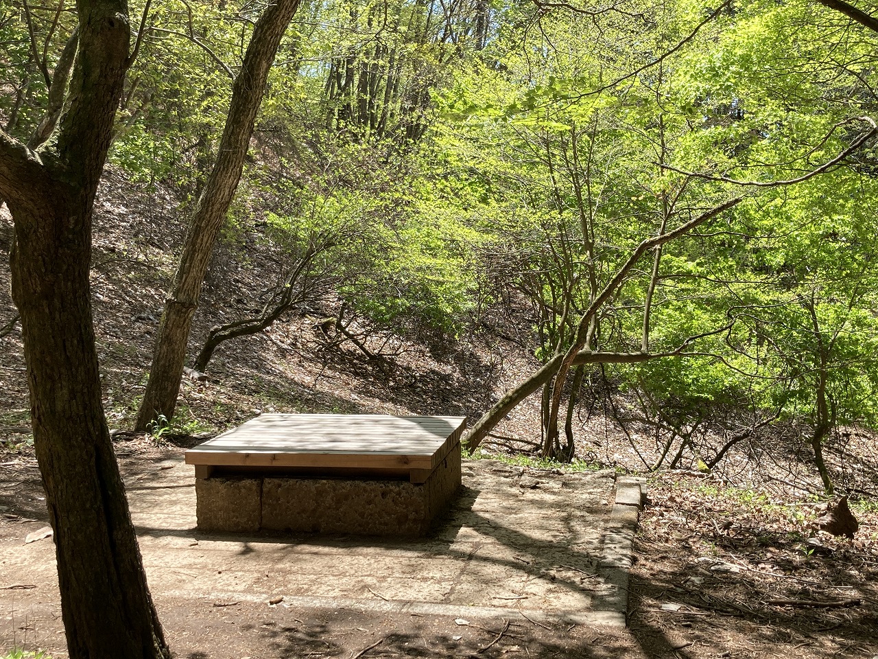 三峯神社の奥宮への登山道（休憩所1）