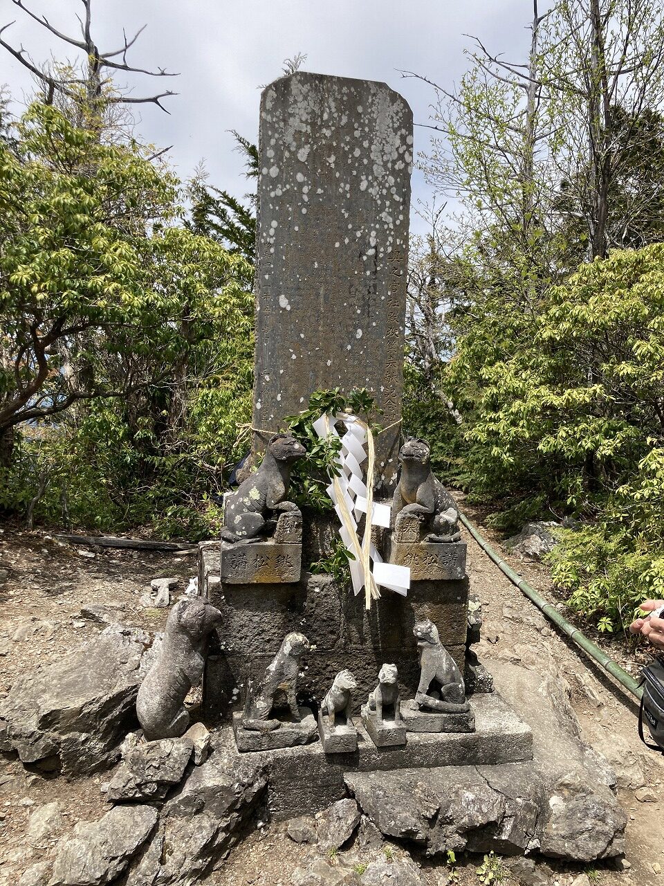 三峯神社の奥宮への登山道（奥宮到着）