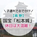 【長野】国宝「松本城」の天守閣は大混雑！休日に小さな子ども連れで行く場合は時間帯にご注意を！