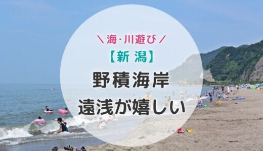 【新潟】遠浅が嬉しい野積海岸で子連れ海水浴！と寺泊で海の幸を満喫の夏旅あれこれ
