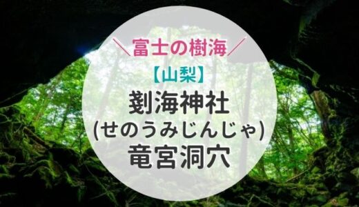 【山梨】富士の樹海にある神秘の剗海（せのうみ）神社・竜宮洞穴【富士河口湖町西湖】