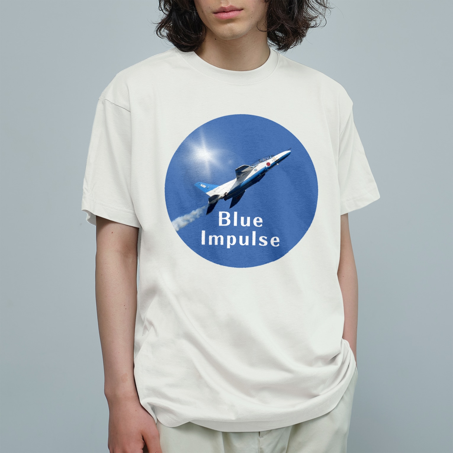 SUZURIオリジナルTシャツ：空猫商店｜【B】青空ブルーインパルス
